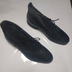 BILTRITE Men's Black Leather Military Style Steel Toe Lace-up Boots Sz 12 1/2W